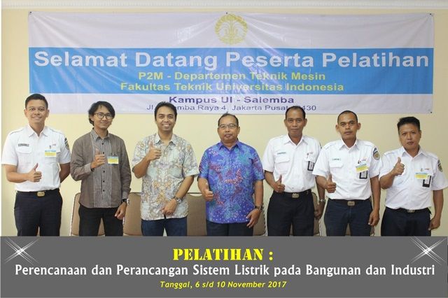 Perencanaan dan Perancangan Sistem Listrik pada Bangunan dan Industri, 6 s/d 10 November 2017