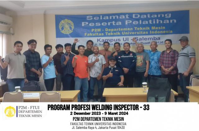 Program Profesi Welding Inspector Angkatan 33